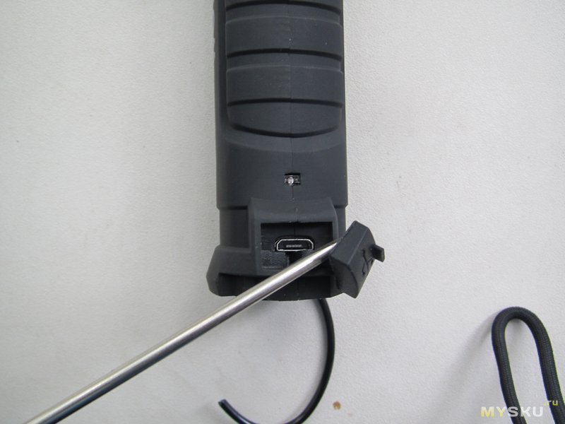 Складной "рабочий" фонарь с COB диодом и аккумулятором