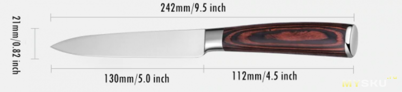 Очень острый универсальный кухонный нож от Mokithand.