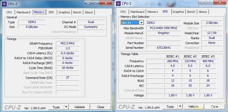 Оперативная память DDR2 2GB 800mhz