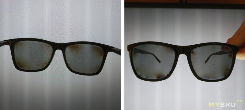 Солнечные очки с поляризацией и диоптриями для близоруких (миопия).