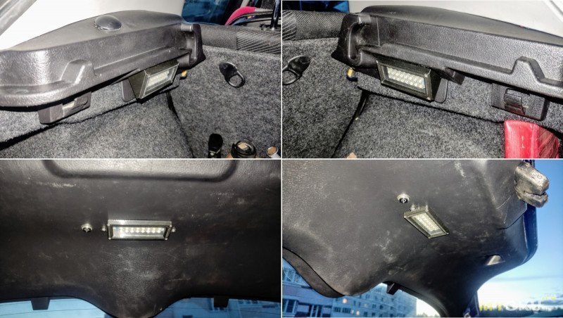 Подсветка багажника автомобиля из светодиодных модулей (плат)
