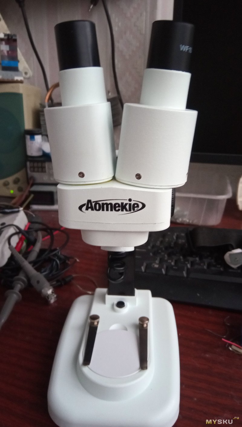 Простенький микроскоп (конструктор) для пайки. AOMEKIE А01002