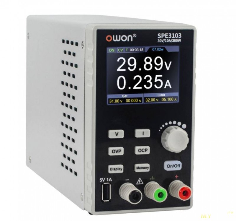 OWON SPE3103 - лабораторный источник питания на 30В 10А (300Вт) за 114.56$