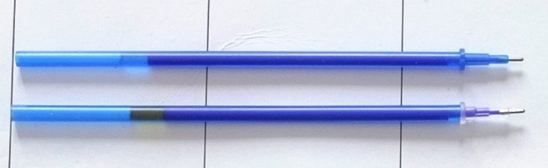 Пиши-стирай: 3 ручки+2 ластика+50 стержней. Восстановление цвета после стирания (опыты)