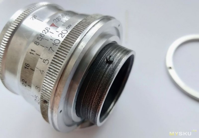 Объектив Индустар-26м "П" "ФЭД", поводковый для дальномерных камер. Репассаж.