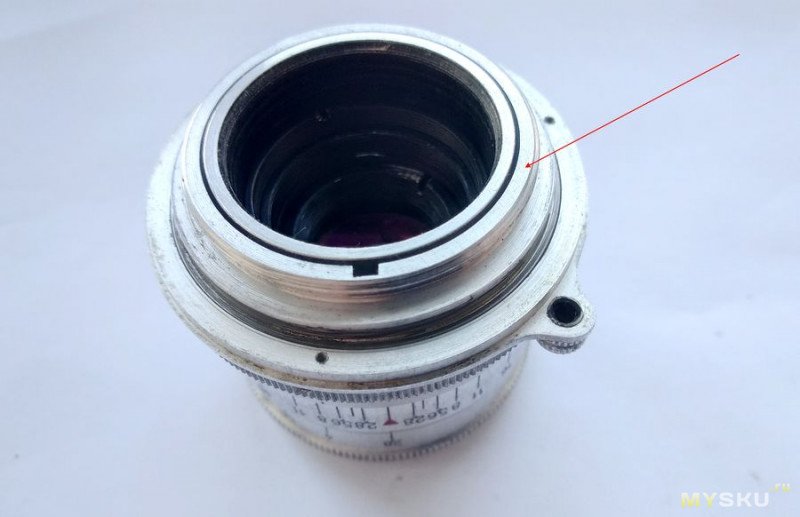 Объектив Индустар-26м "П" "ФЭД", поводковый для дальномерных камер. Репассаж.