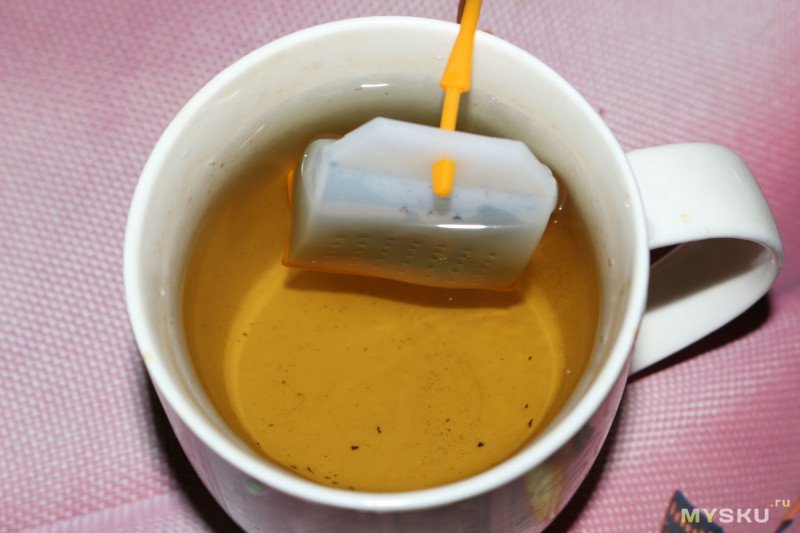 Многоразовый силиконовый пакет для заварки чая