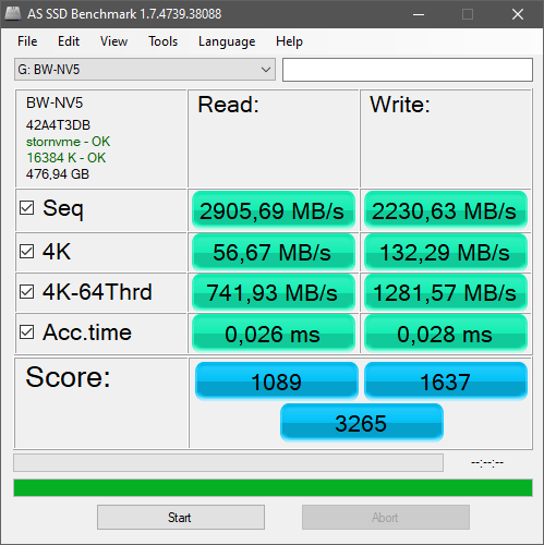 NVMe SSD накопитель BlitzWolf BW-NV5 M.2 на 512 Гб