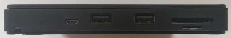 Внешний пишущий DVD-RW привод USB-C / USB-A, с USB хабом и карт-ридером