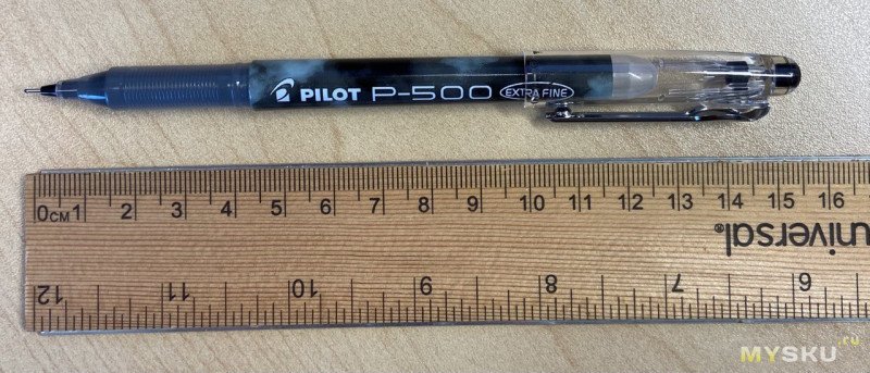 Гелевая ручка Pilot P-500 Extra Fine (0.5). Есть ли жизнь после перьевой ручки?